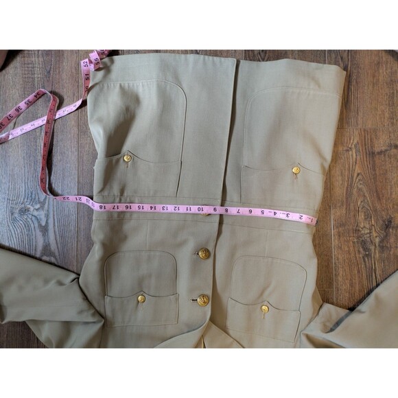 Vintage WWII US Navy Uniform Tunic Khaki Size 41 - Picture 11 of 15